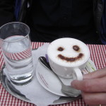 smiling coffee