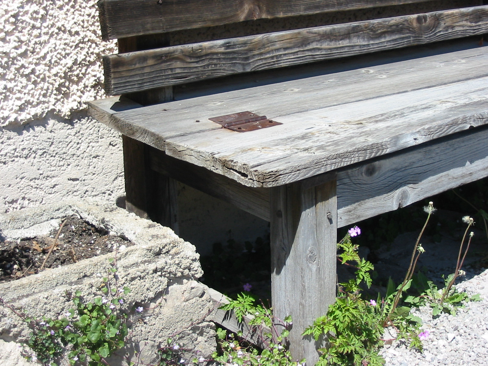 sturdy bench in Hallstatt