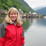 woman at edge of lake